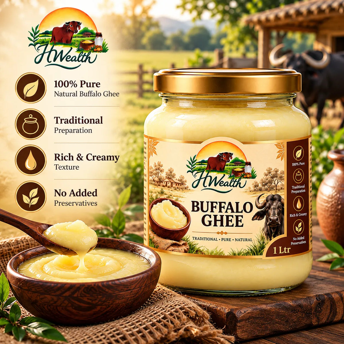 Buffalo Ghee - 1Ltr.